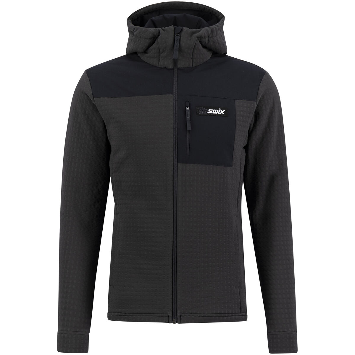 Levně Swix Surmount Stormfleece Hood Jacket M Black M