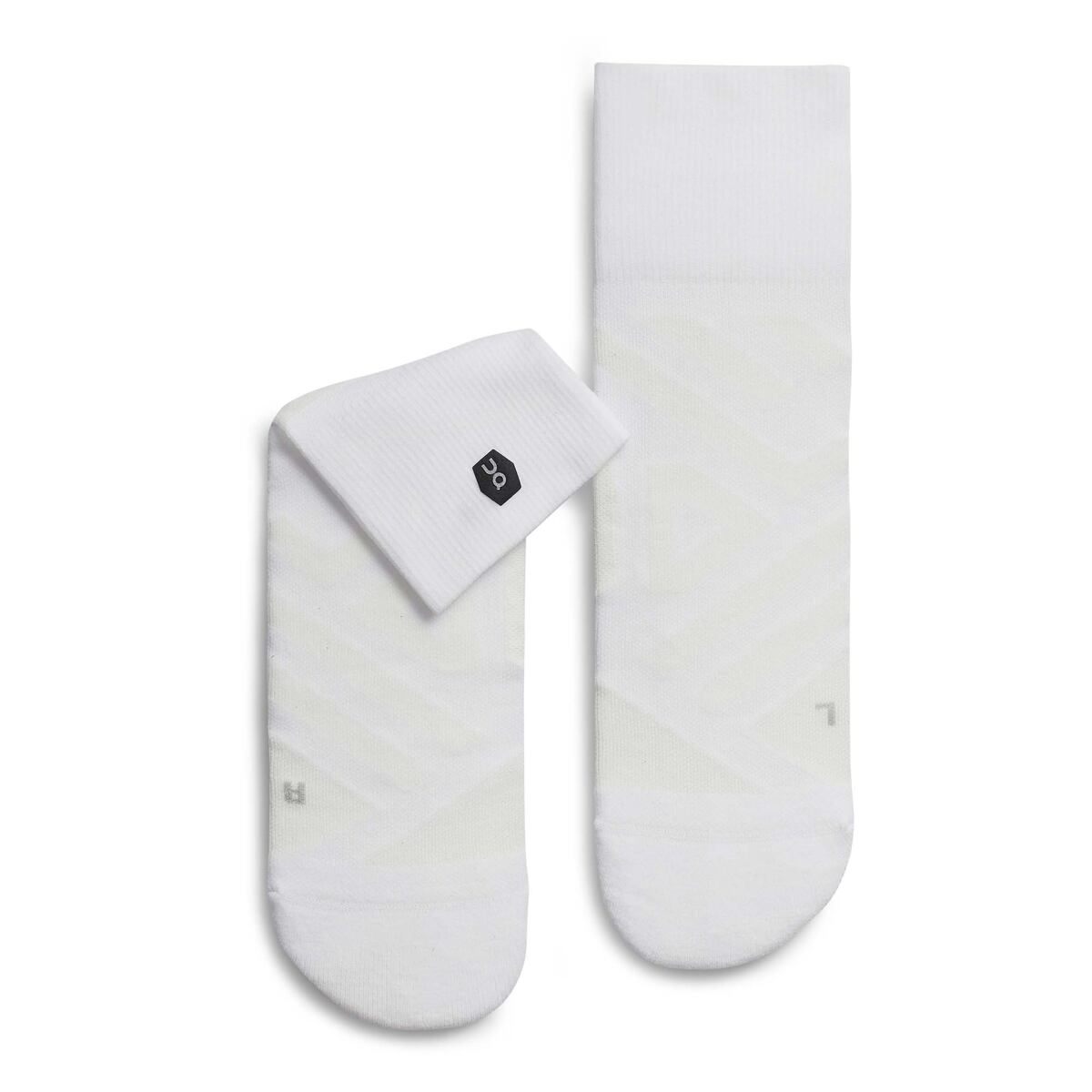 Levně On Performance Mid Sock M White/Ivory 48-49