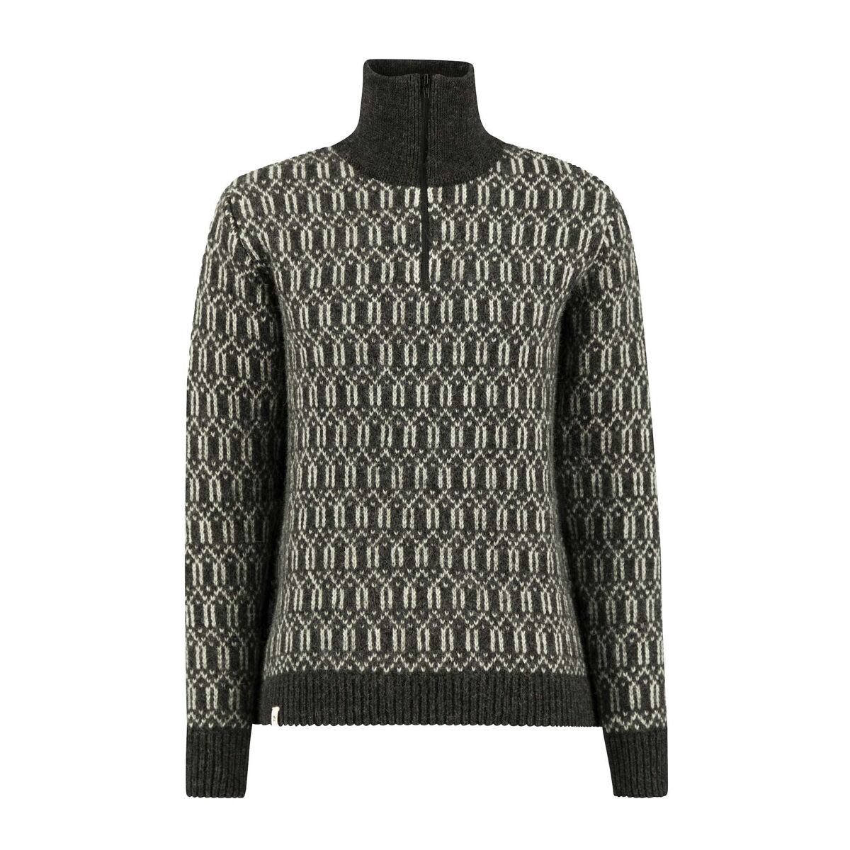 Levně Ulvang Echo sweater Charcoal Melange/Off White M