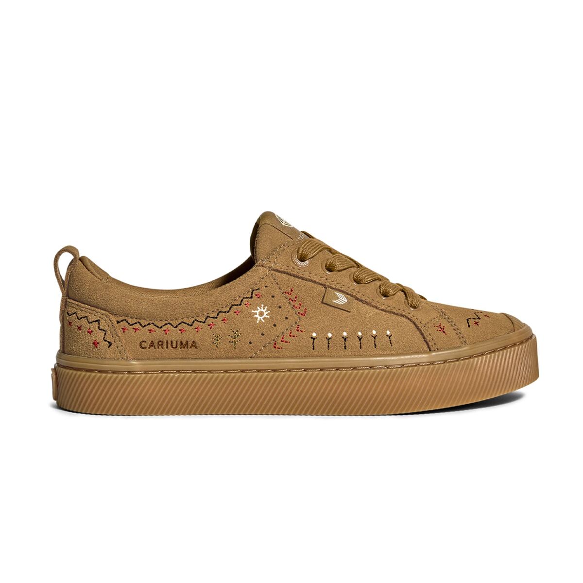 Levně Cariuma OCA Low Suede Embroidered Sneaker W All Camel 38