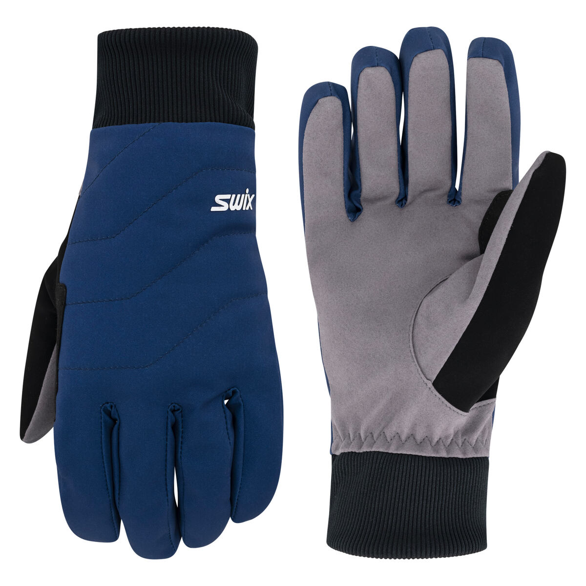 Levně Swix Tur Softshell Glove Estate Blue 7