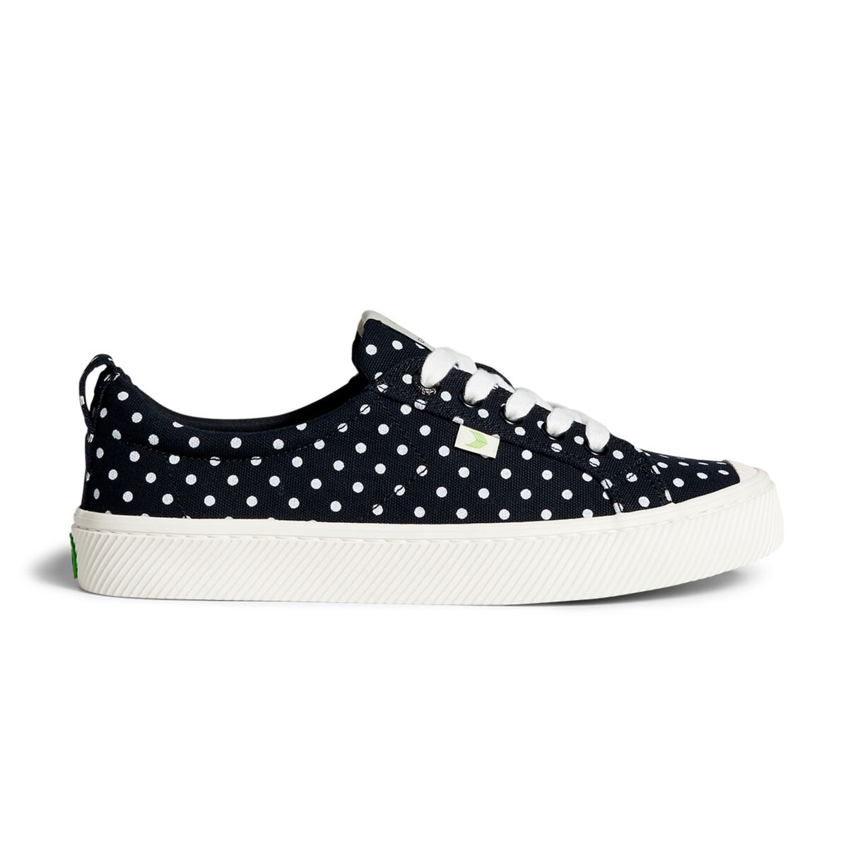 Levně Cariuma OCA Low Black Canvas White Polka Dots Sneaker M Black Polka Dots 40.5