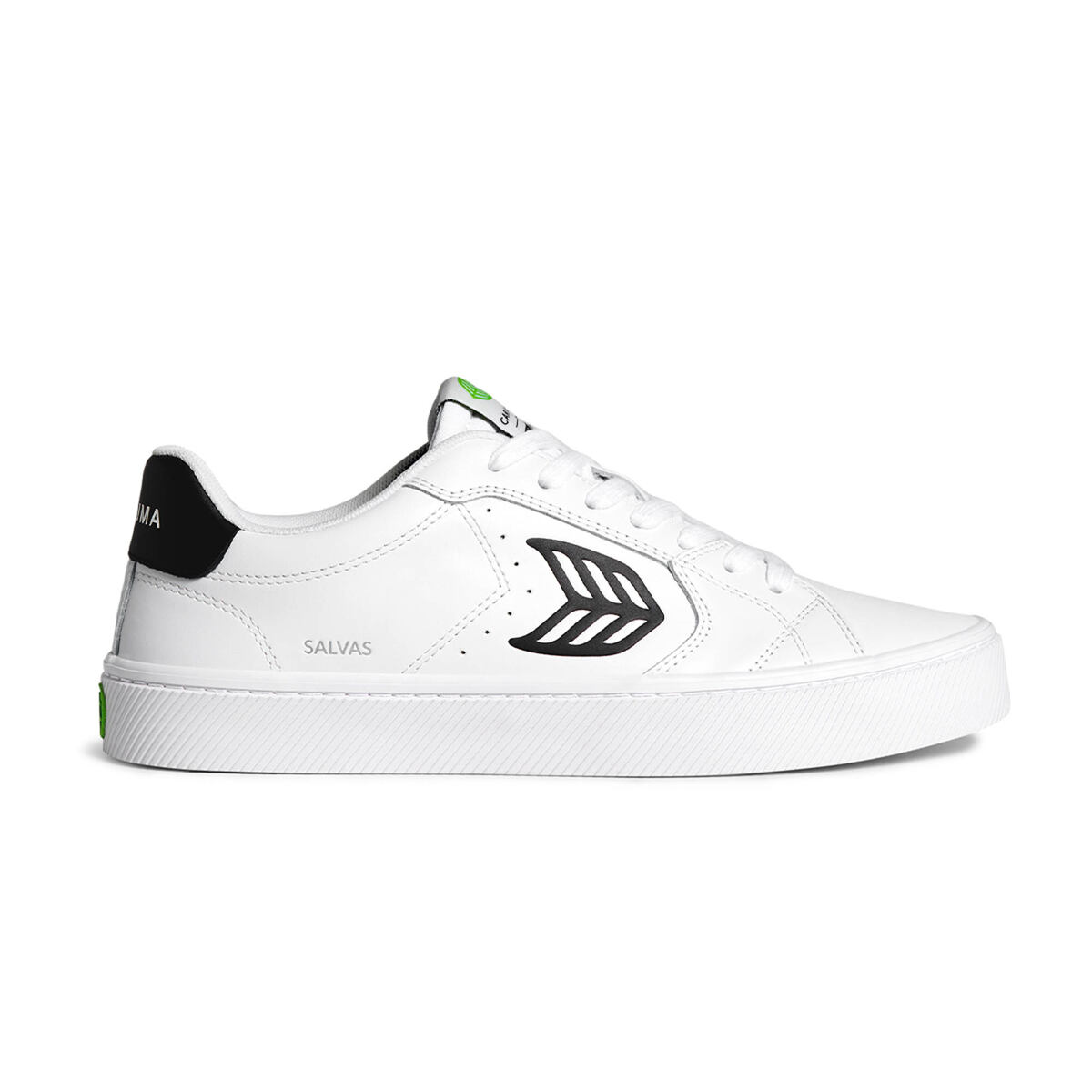 Levně Cariuma SALVAS White Leather Black Logo Sneaker M White/Black 40.5