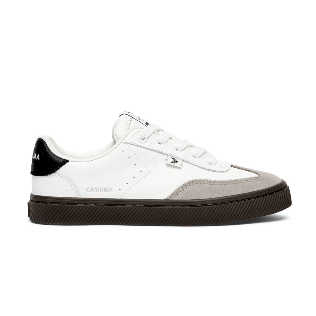 Levně Cariuma TOCA White Diamond Leather Cloud Grey Suede Sneaker M 41