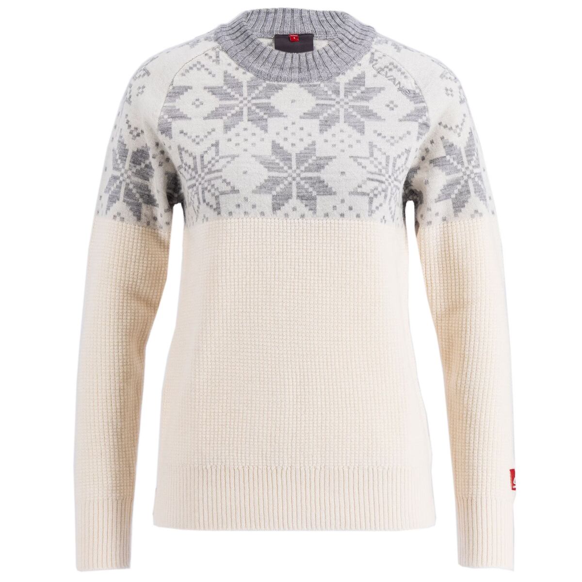 Levně Ulvang Rav Kiby Roundneck Sweater W Vanilla/Grey Melange XXL