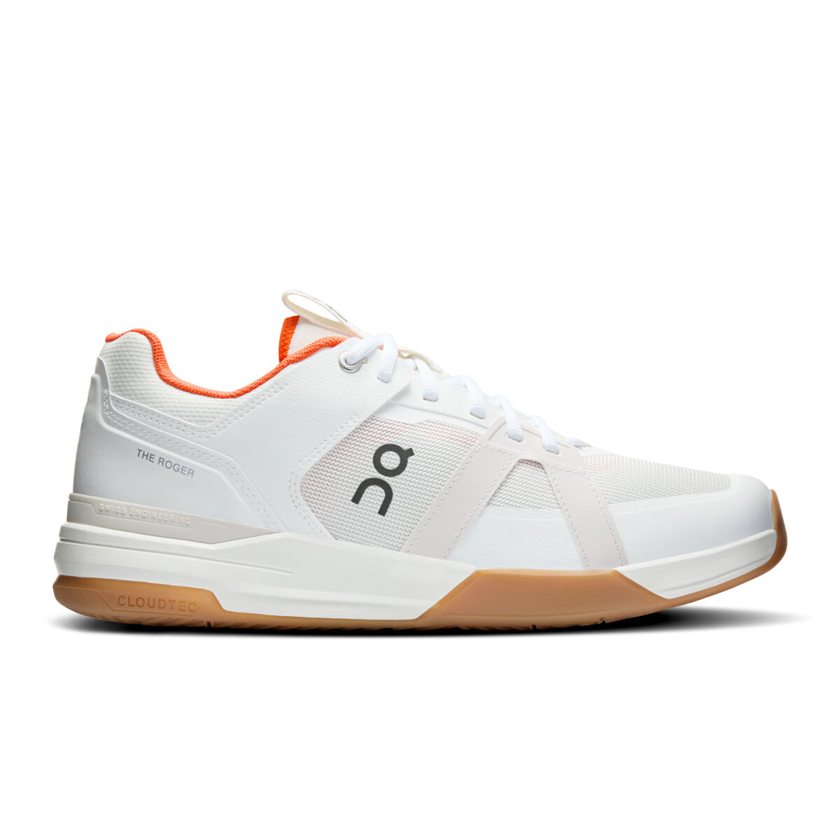 On THE ROGER Clubhouse Pro M Ivory/Flame 44,5