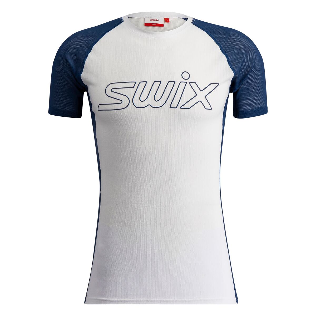 Levně Swix RaceX Light Short Sleeve M Bright White/Lake Blue M