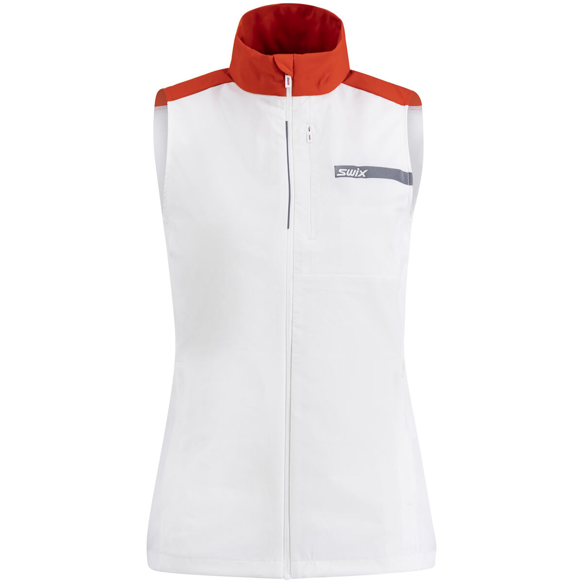 Levně Swix Roadline Wind Vest W Bright White/Fiery Red L