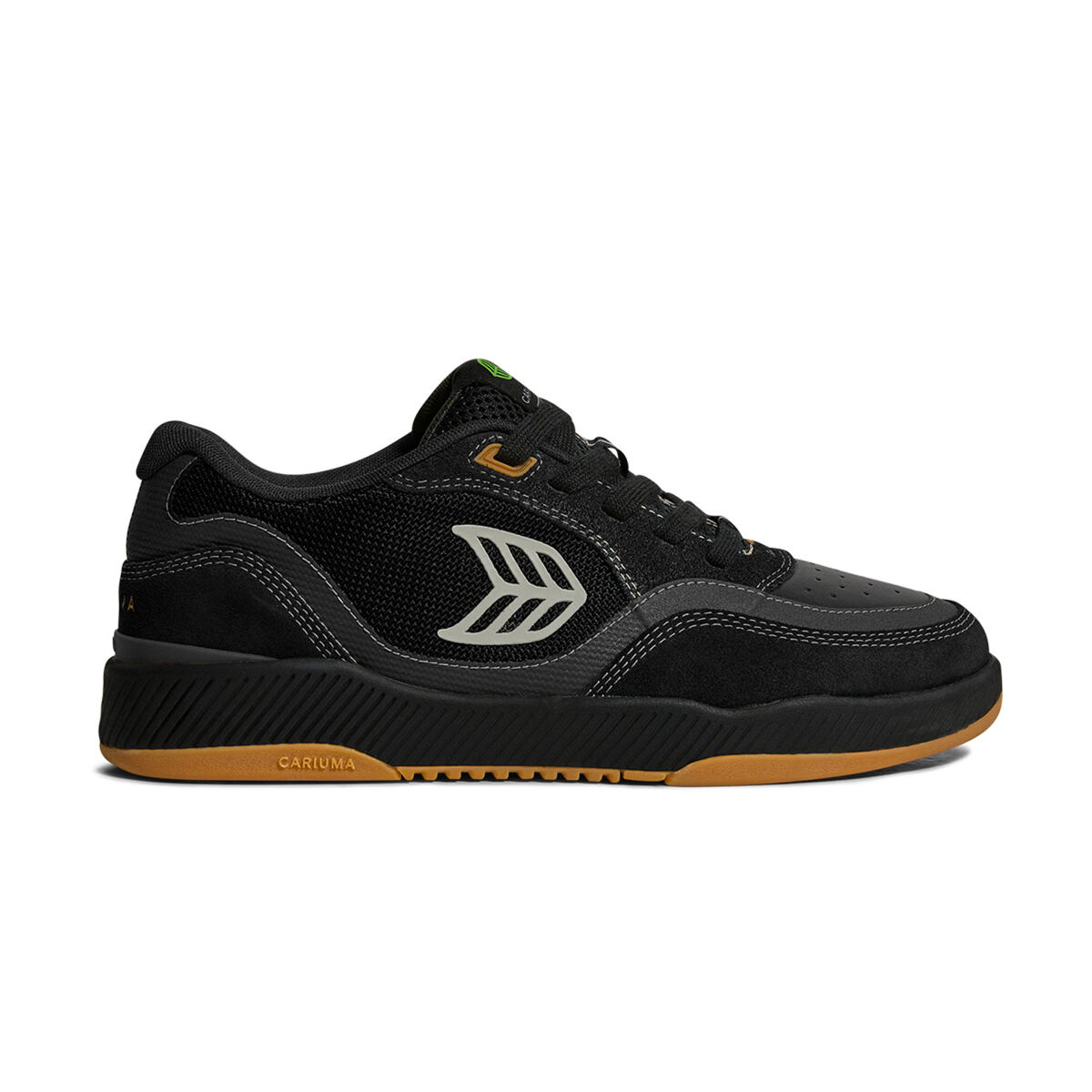 Levně Cariuma UBA PRO Black Suede and Mesh Silver Cloud Logo Sneaker M Black/Silver Cloud 43.5