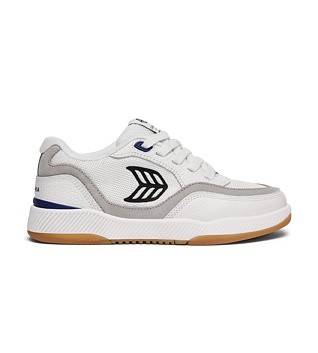 Pánské volnočasové boty Cariuma UBA PRO Off-White Suede and Smoke White Mesh Black Logo Sneaker