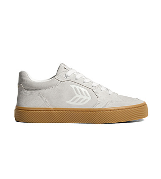 Pánské volnočasové boty Cariuma VALLELY Gum Smoke White Suede Off-White Logo Sneaker