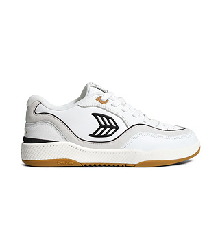 Pánské volnočasové boty Cariuma UBA Gum White Leather Black Logo Sneaker