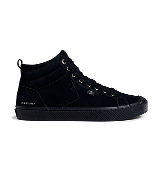 Pánské volnočasové boty Cariuma OCA High All Black Suede Sneaker