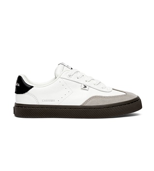 Pánské volnočasové boty Cariuma TOCA White Diamond Leather Cloud Grey Suede Sneaker 