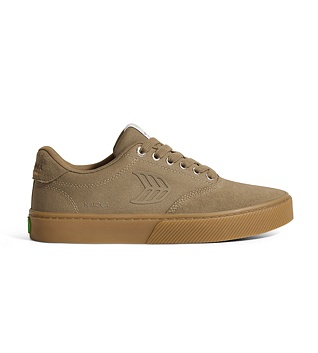 Pánské volnočasové boty Cariuma NAIOCA PRO Gum Burnt Sand Suede and Canvas Burnt Sand Logo Sneaker 
