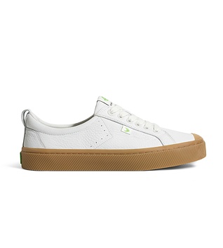 Pánské volnočasové boty Cariuma OCA Low Gum White Premium Leather Sneaker