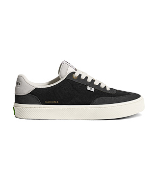 Pánské volnočasové boty Cariuma TOCA Ash Grey Suede Black Nylon Sneaker