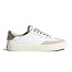 Pánské volnočasové boty Cariuma TOCA White Premium Leather Vintage White Suede Metallic Gold Sneaker