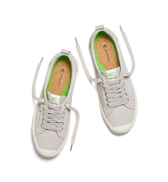 Pánské volnočasové boty Cariuma OCA Low Vintage White Suede Sneaker