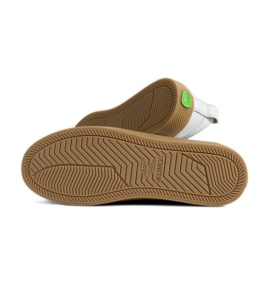 Pánské volnočasové boty Cariuma OCA Low Gum White Premium Leather Sneaker