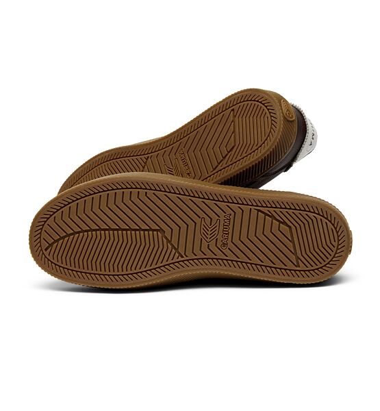 Pánské volnočasové boty Cariuma TOCA Coffee Brown Diamond Leather Brown Suede Sneaker 