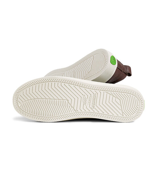 Pánské volnočasové boty Cariuma OCA Low Brown Premium Leather Sneaker