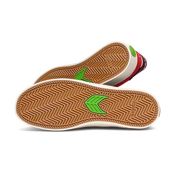 Pánské volnočasové boty Cariuma CATIBA PRO 2.0 Flame Scarlet Suede and Cordura Ivory Logo Cabernet S
