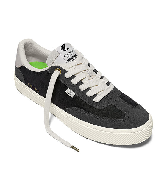 Pánské volnočasové boty Cariuma TOCA Ash Grey Suede Black Nylon Sneaker