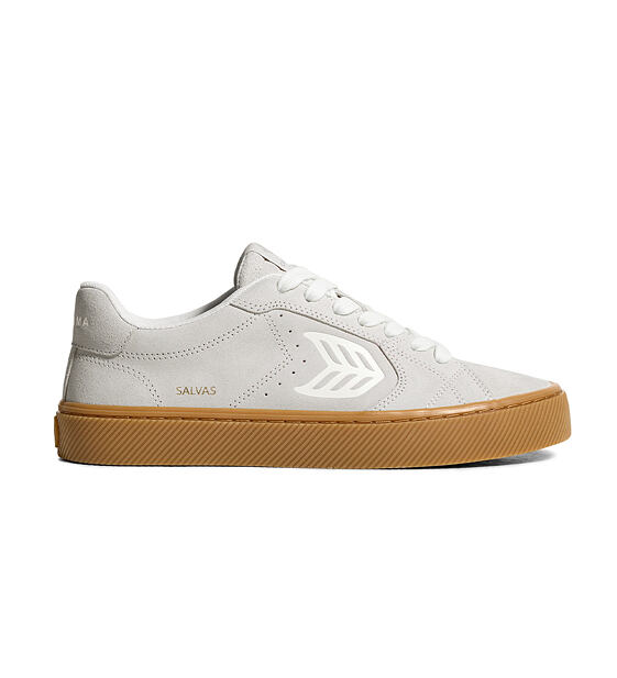Pánské volnočasové boty Cariuma SALVAS Gum Smoke White Suede Off-White Logo Sneaker