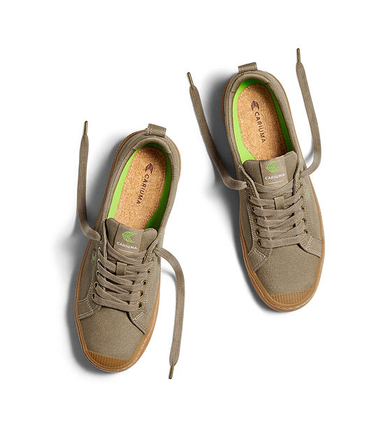 Pánské volnočasové boty Cariuma OCA Low Gum Burnt Sand Canvas Sneaker
