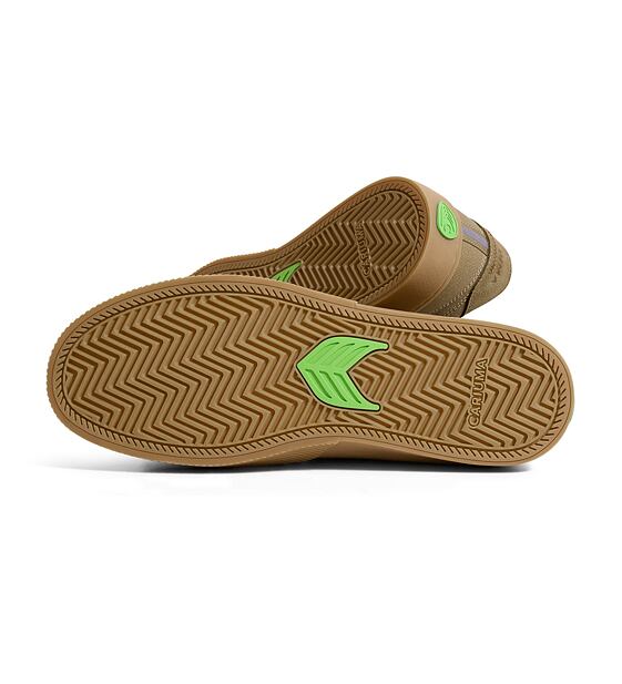 Pánské volnočasové boty Cariuma NAIOCA PRO Gum Burnt Sand Suede and Canvas Burnt Sand Logo Sneaker 