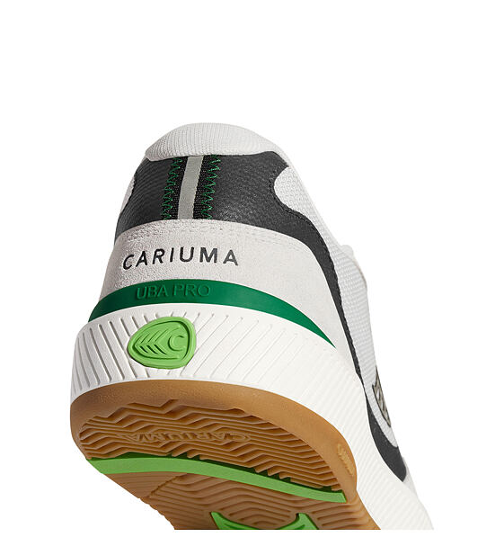 Pánské volnočasové boty Cariuma UBA PRO Smoke White Suede Off-White Mesh Black Logo Green Sneaker