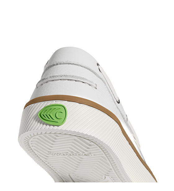 Pánské volnočasové boty Cariuma Mare Boat Shoe White Premium Leather
