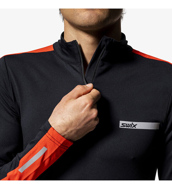 Pánská funkční mikina Swix Roadline NTS Half Zip Baselayer Top M