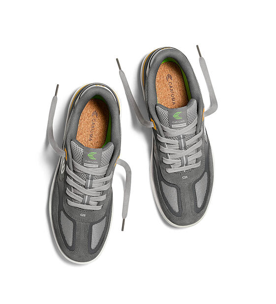 Pánské volnočasové boty Cariuma C25 Skategoat PRO Suede and Mesh Charcoal Grey
