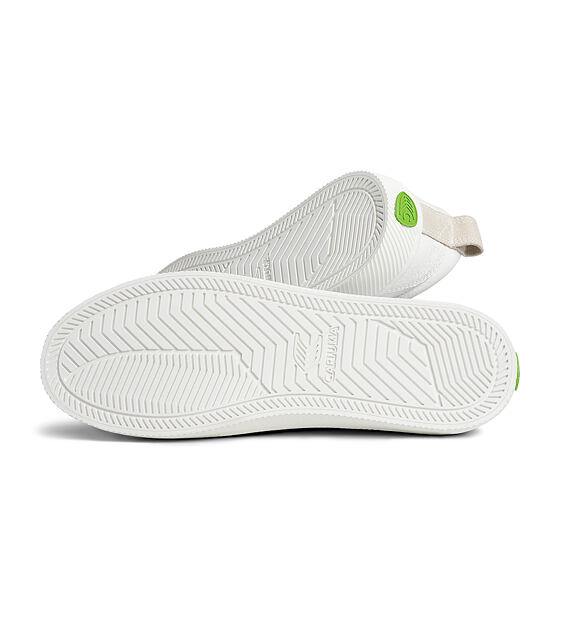 Pánské volnočasové boty Cariuma OCA Low White Premium Leather Vintage White Suede Sneaker