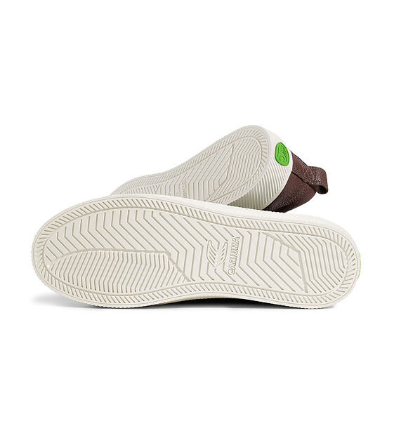 Pánské volnočasové boty Cariuma OCA Low Brown Premium Leather Sneaker