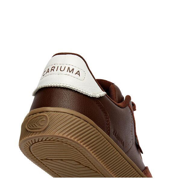 Pánské volnočasové boty Cariuma TOCA Coffee Brown Diamond Leather Brown Suede Sneaker 