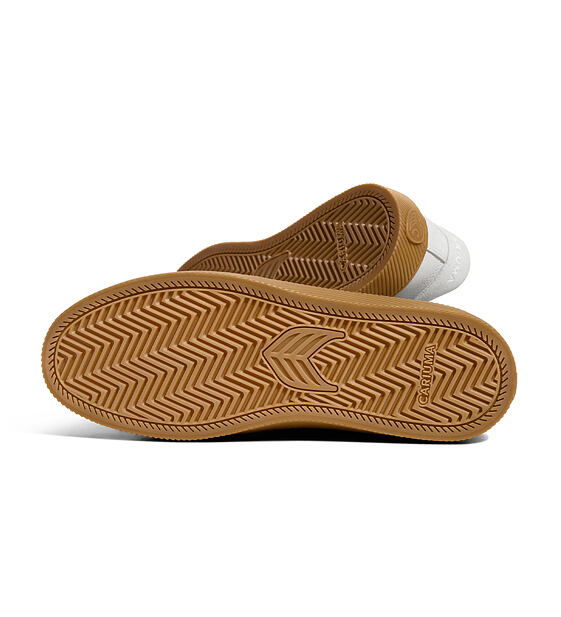 Pánské volnočasové boty Cariuma SALVAS Gum Smoke White Suede Off-White Logo Sneaker