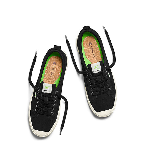 Pánské volnočasové boty Cariuma OCA Low Black Suede Sneaker
