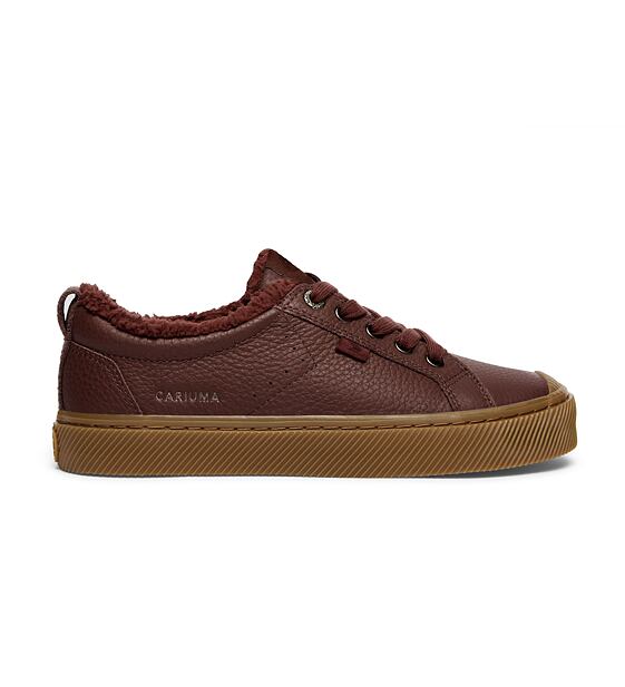 Pánské volnočasové boty Cariuma OCA Therma Low Brown Premium Leather Boot