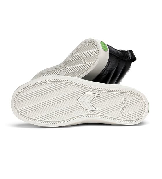 Pánské volnočasové boty Cariuma OCA Therma High Black Premium Leather Sneaker 