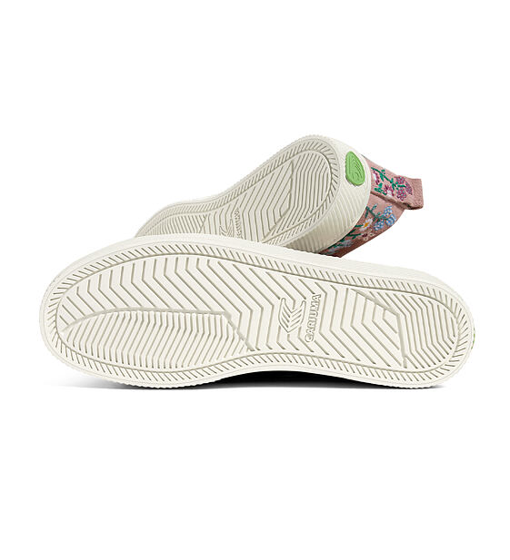 Pánské volnočasové boty Cariuma OCA Low Rose Suede Embroidered Flowers Sneaker