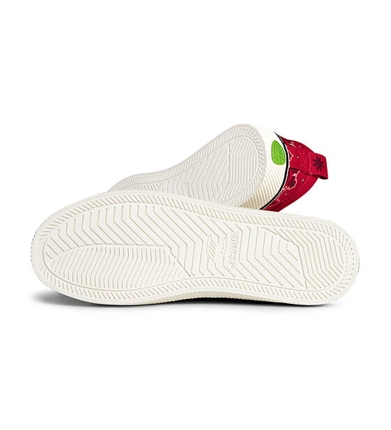 Pánské volnočasové boty Cariuma OCA Low Red Bandana Canvas Sneaker