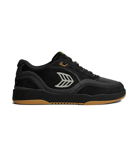Pánské volnočasové boty Cariuma UBA PRO Black Suede and Mesh Silver Cloud Logo Sneaker