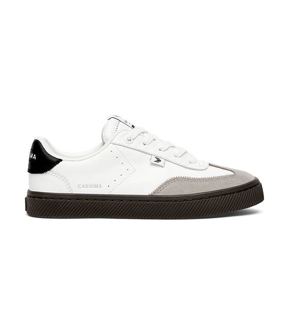 Pánské volnočasové boty Cariuma TOCA White Diamond Leather Cloud Grey Suede Sneaker 