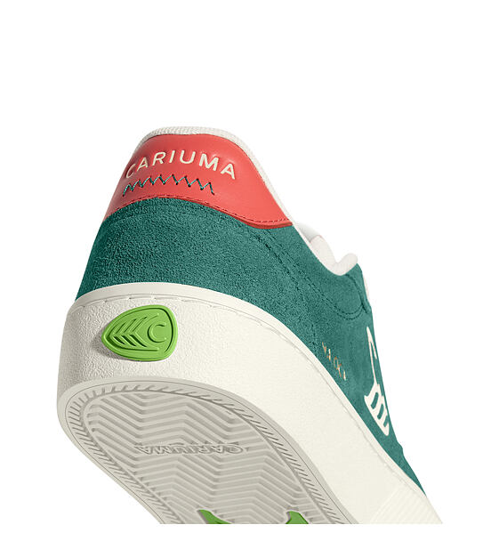 Pánské volnočasové boty Cariuma NAIOCA Teal Suede Ivory Logo Watermelon Sneaker