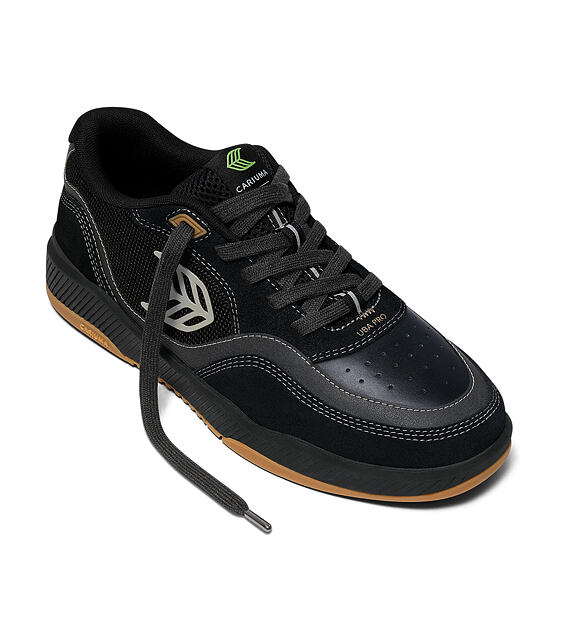Pánské volnočasové boty Cariuma UBA PRO Black Suede and Mesh Silver Cloud Logo Sneaker