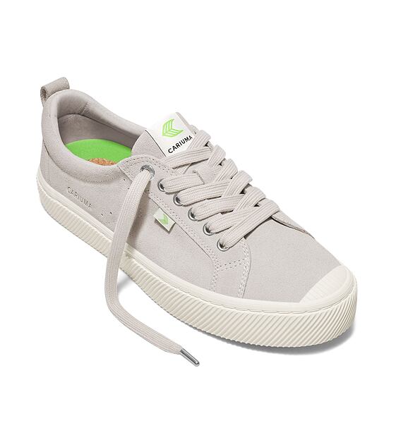 Pánské volnočasové boty Cariuma OCA Low Vintage White Suede Sneaker