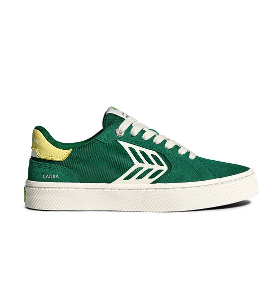 Pánské volnočasové boty Cariuma CATIBA PRO 2.0 Abundant Green Suede and Cordura Ivory Logo Lemonade 